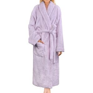 Pavilia Women's Lavender Plush Robe